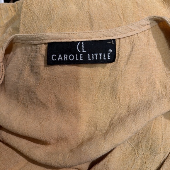 Carole Little Beige Button-Front Blouse - Picture 3 of 3